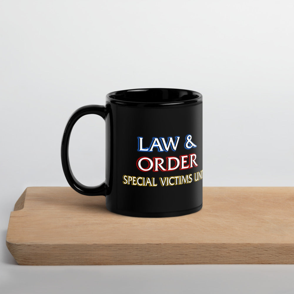 Law & Order: SVU Vintage Logo Black Mug