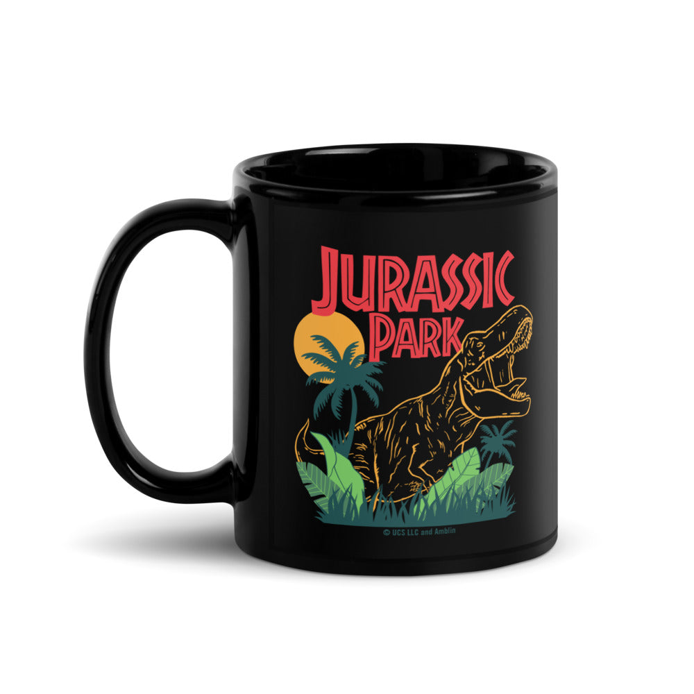 Jurassic Park Jungle Black Mug