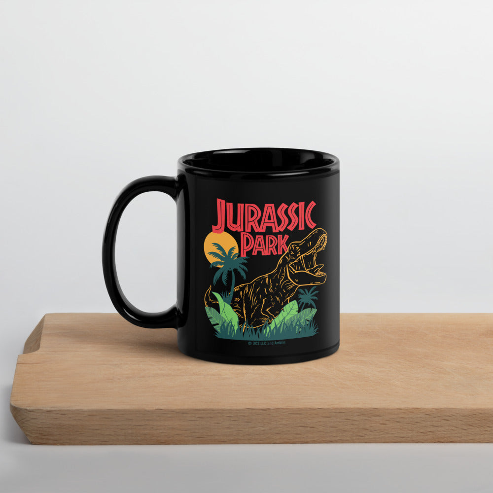 Jurassic Park Jungle Black Mug