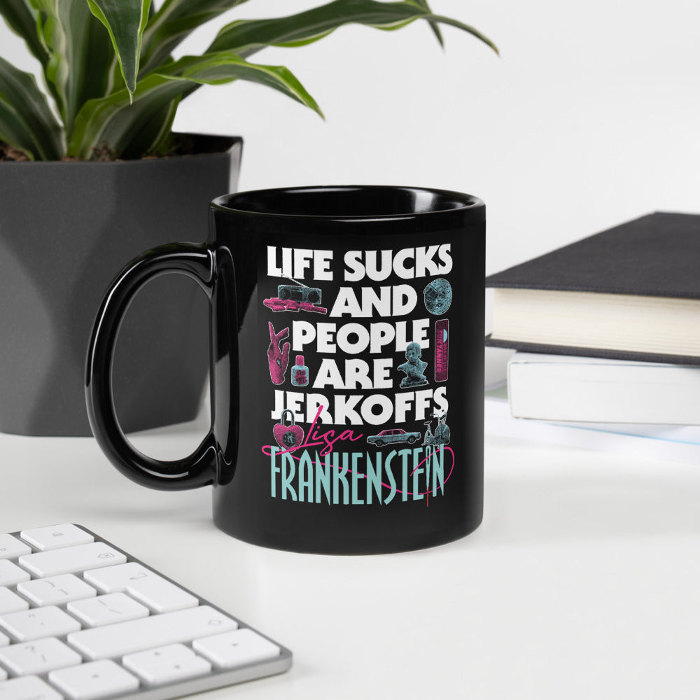 Lisa Frankenstein Life Sucks And People Are Jerkoffs Mug