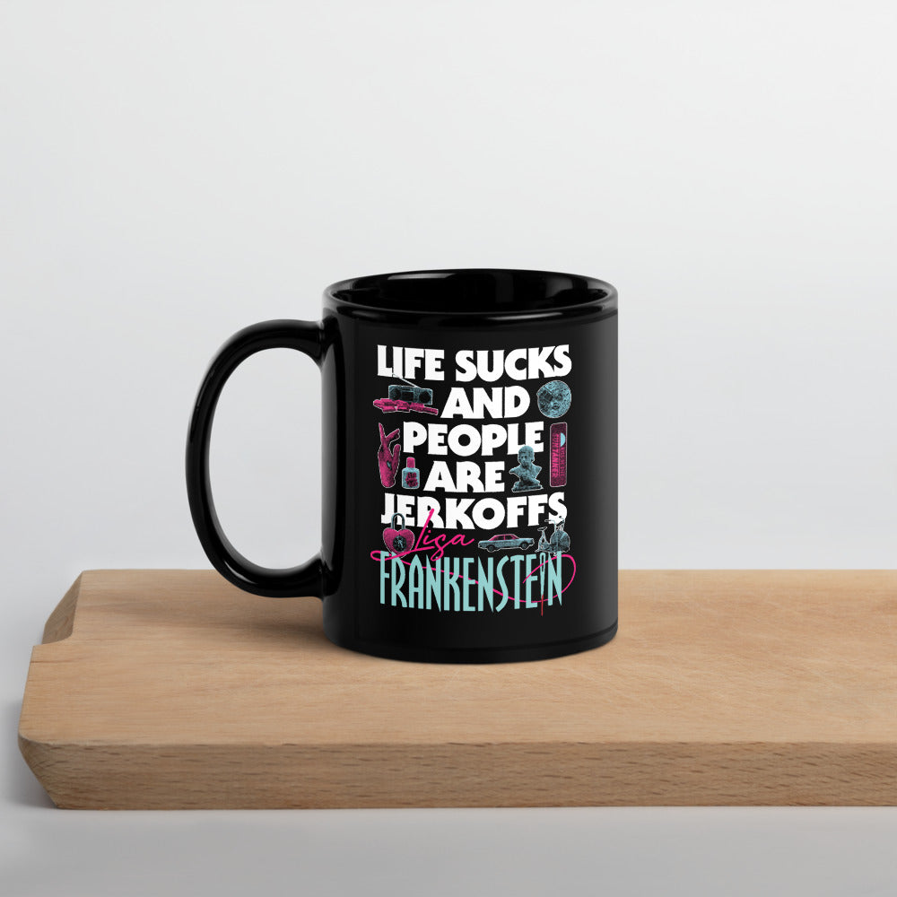 Lisa Frankenstein Life Sucks And People Are Jerkoffs Mug