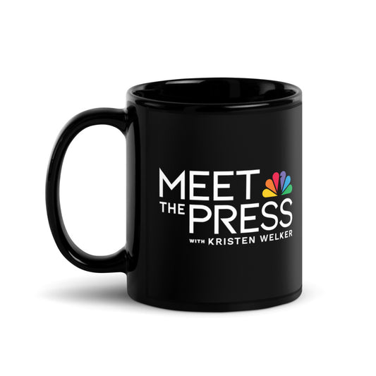 Meet The Press Logo Black Mug