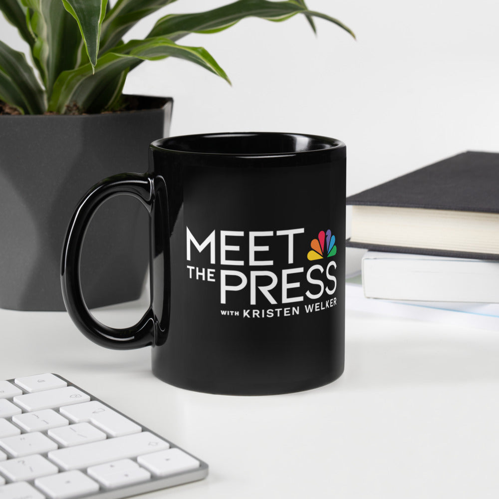 Meet The Press Logo Black Mug