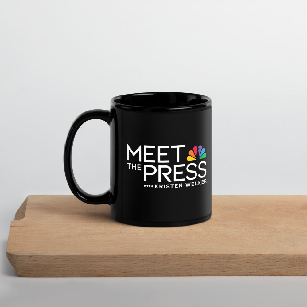 Meet The Press Logo Black Mug