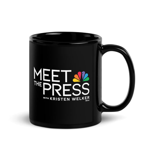 Meet The Press Logo Black Mug