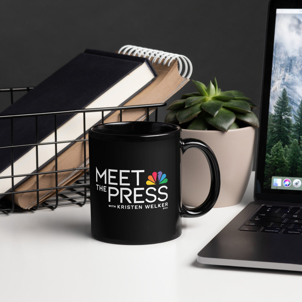 Meet The Press Logo Black Mug