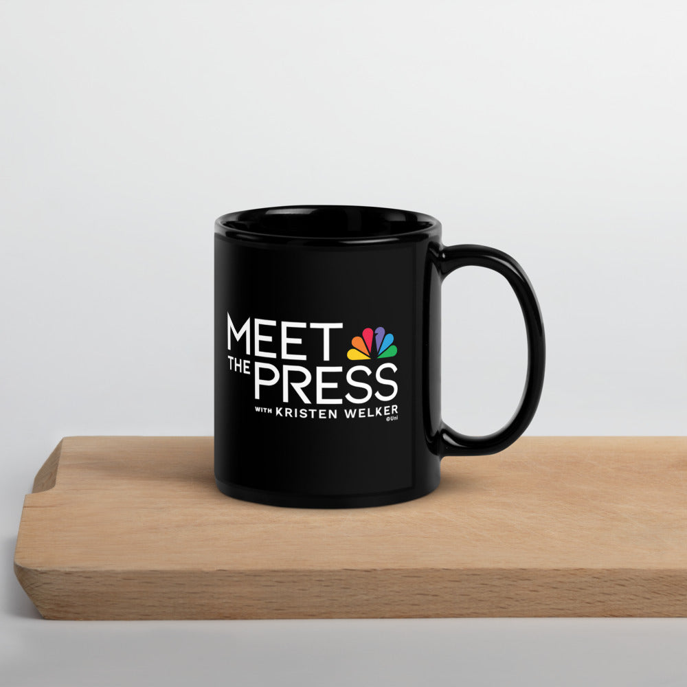 Meet The Press Logo Black Mug