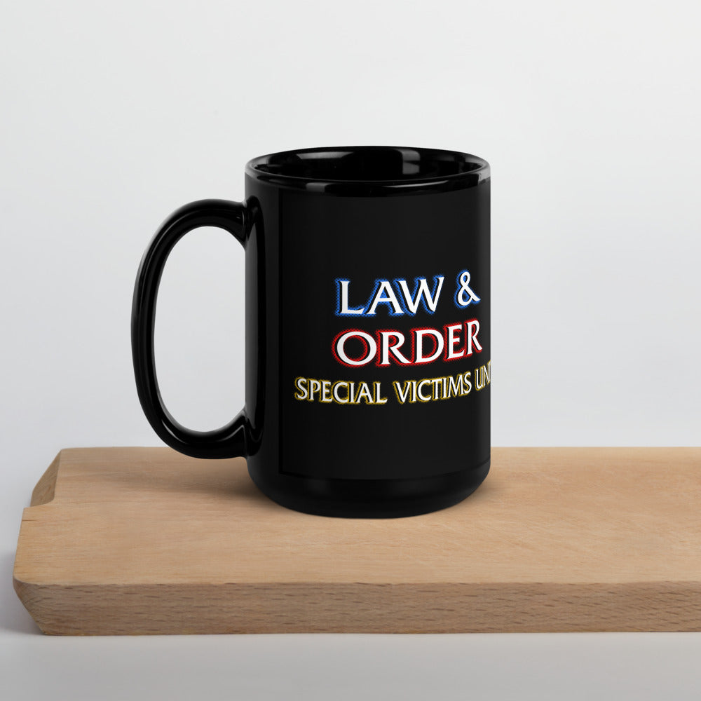 Law & Order: SVU Vintage Logo Black Mug