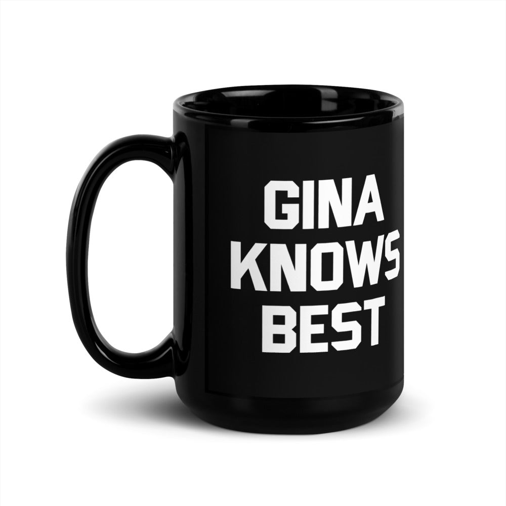 Brooklyn Nine-Nine Gina Knows Best Black Mug