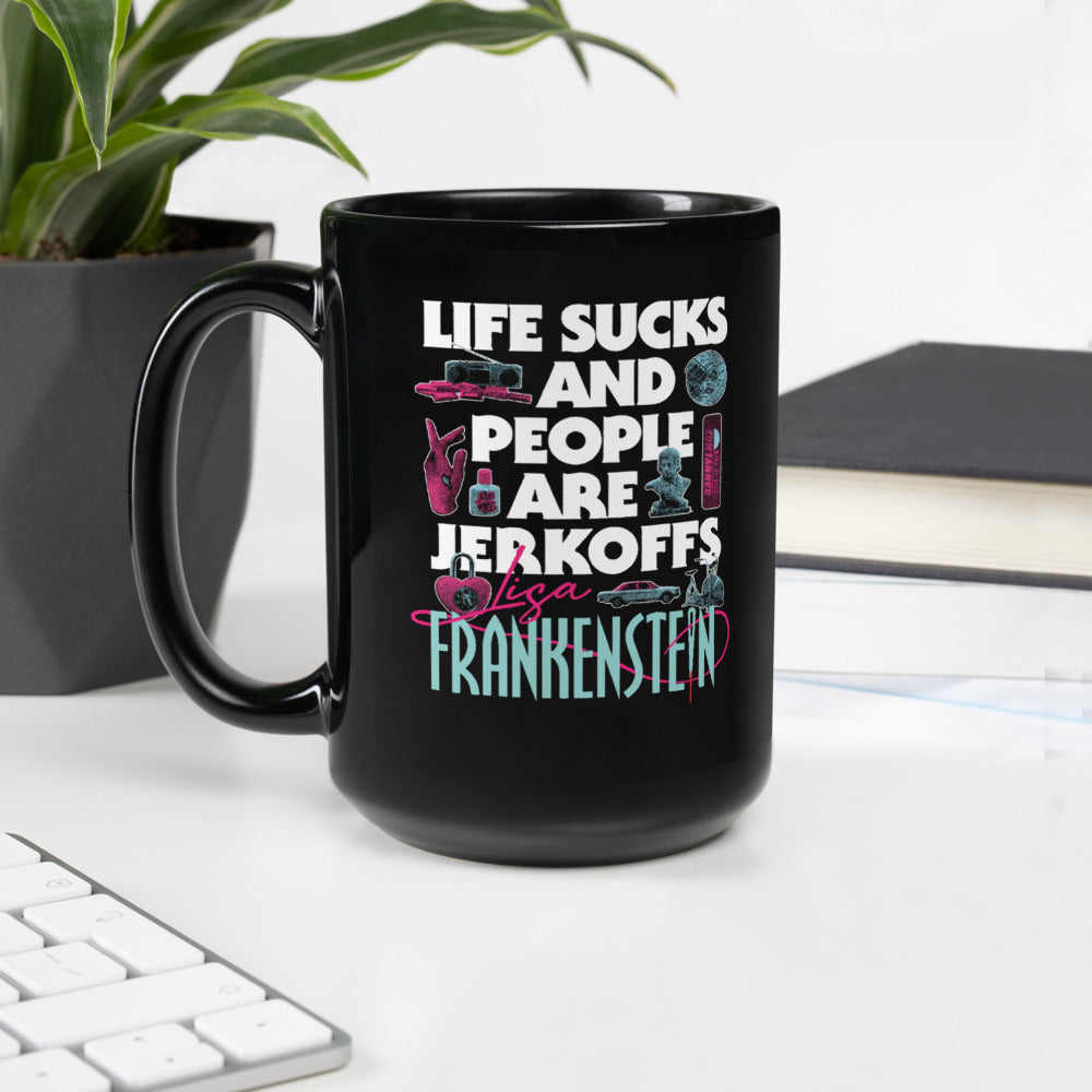 Lisa Frankenstein Life Sucks And People Are Jerkoffs Mug