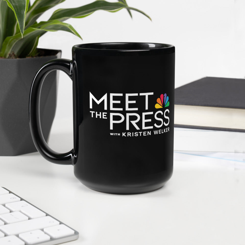 Meet The Press Logo Black Mug