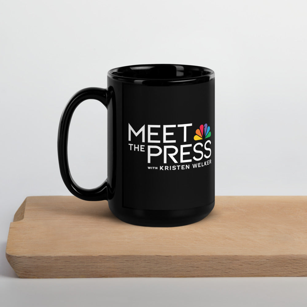 Meet The Press Logo Black Mug