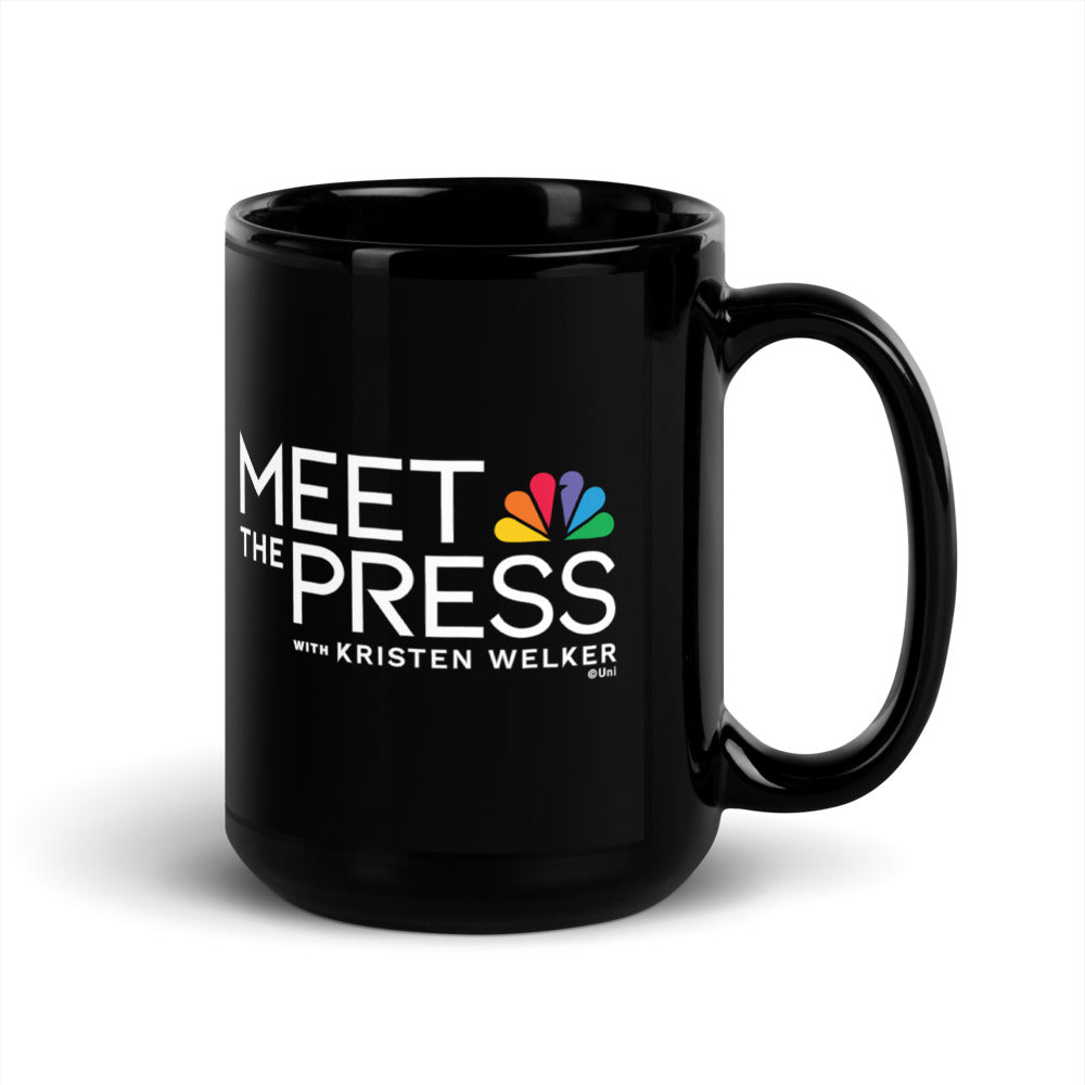 Meet The Press Logo Black Mug