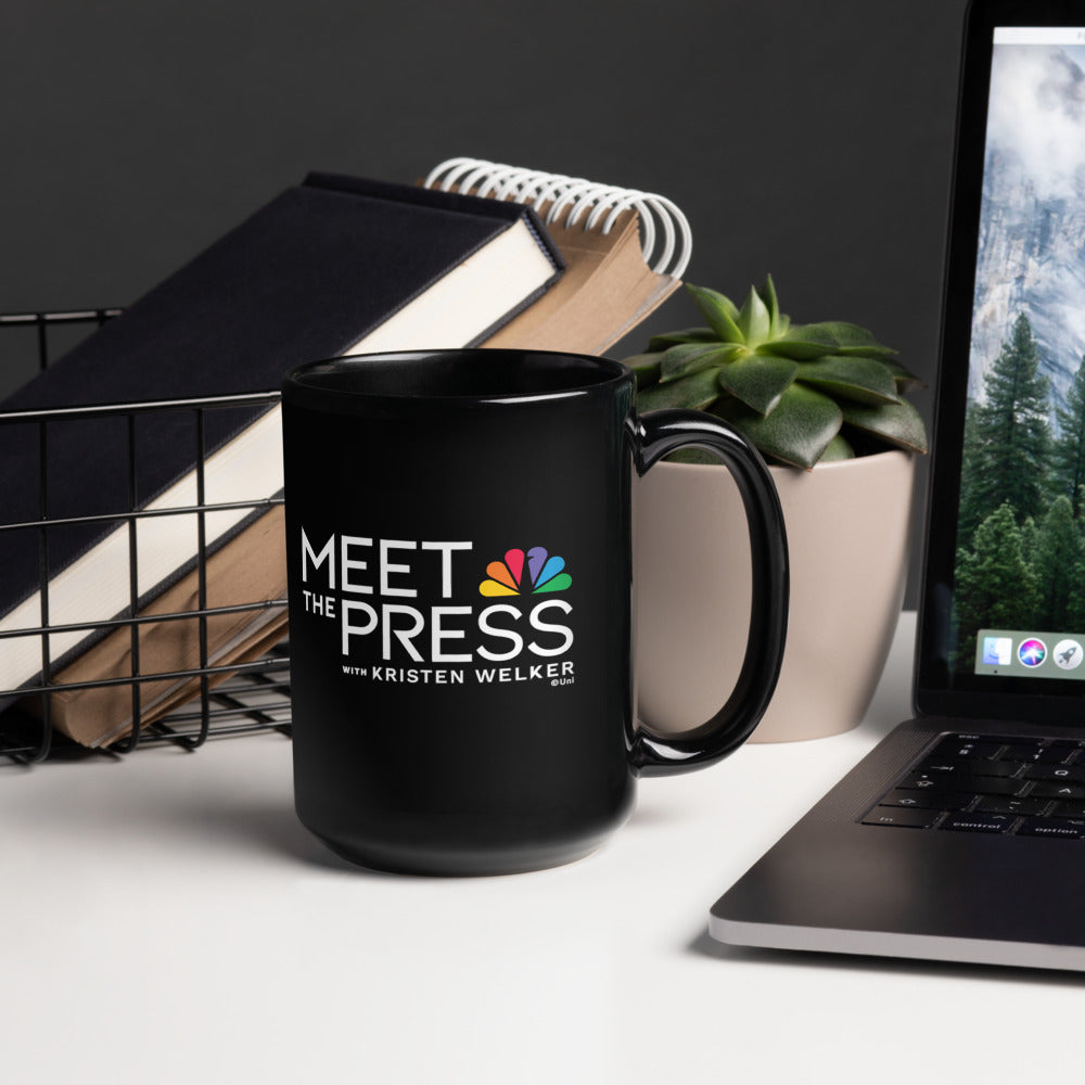 Meet The Press Logo Black Mug