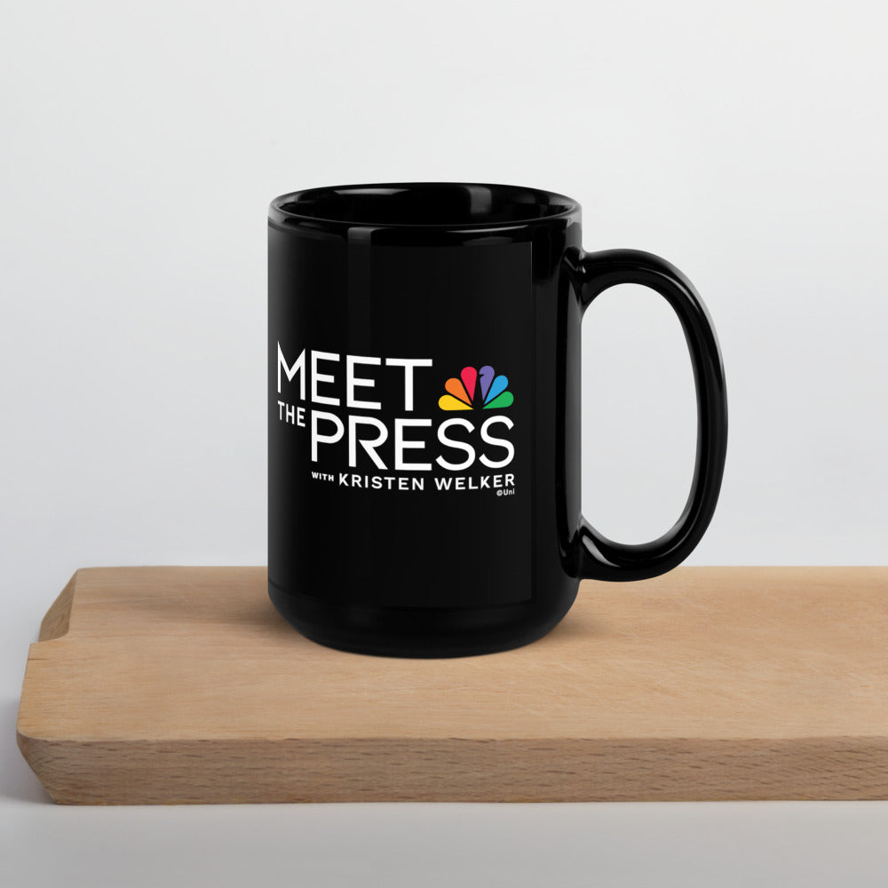 Meet The Press Logo Black Mug