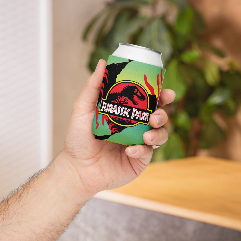 Jurassic Park Logo Pattern Can Cooler