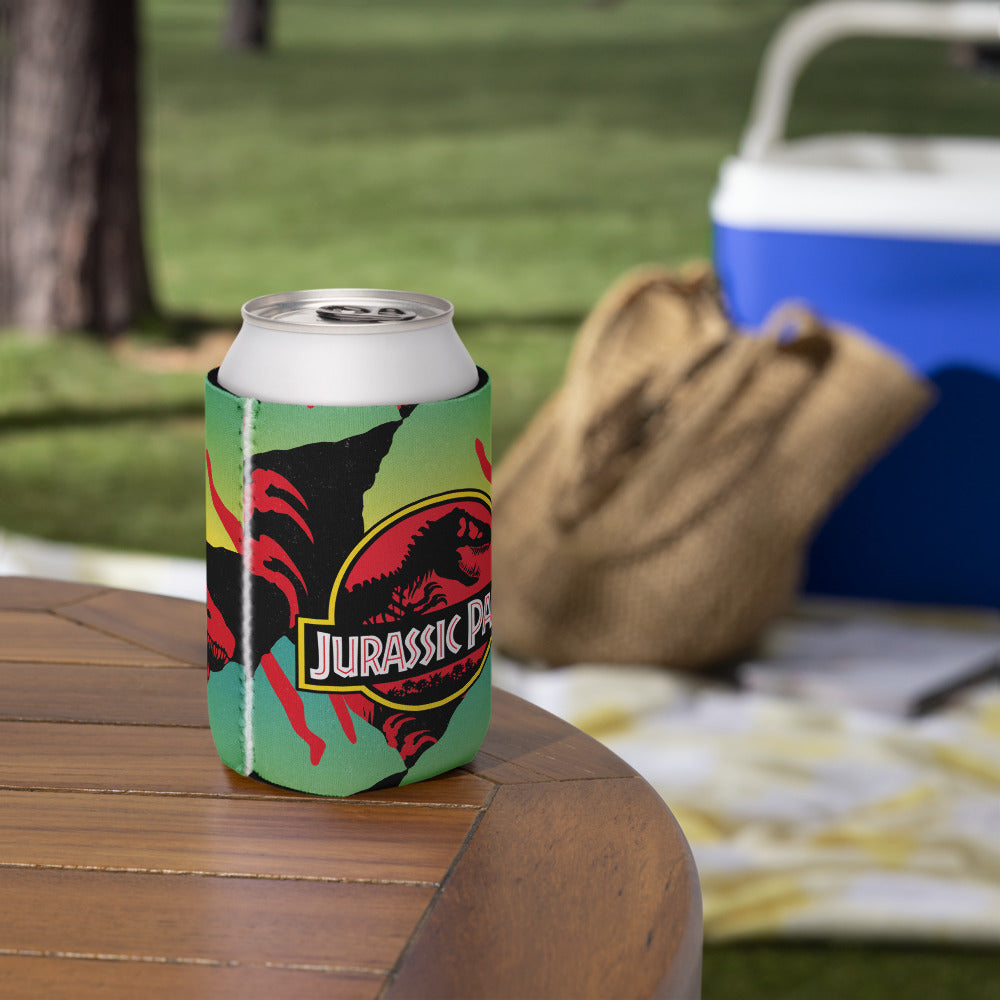 Jurassic Park Logo Pattern Can Cooler