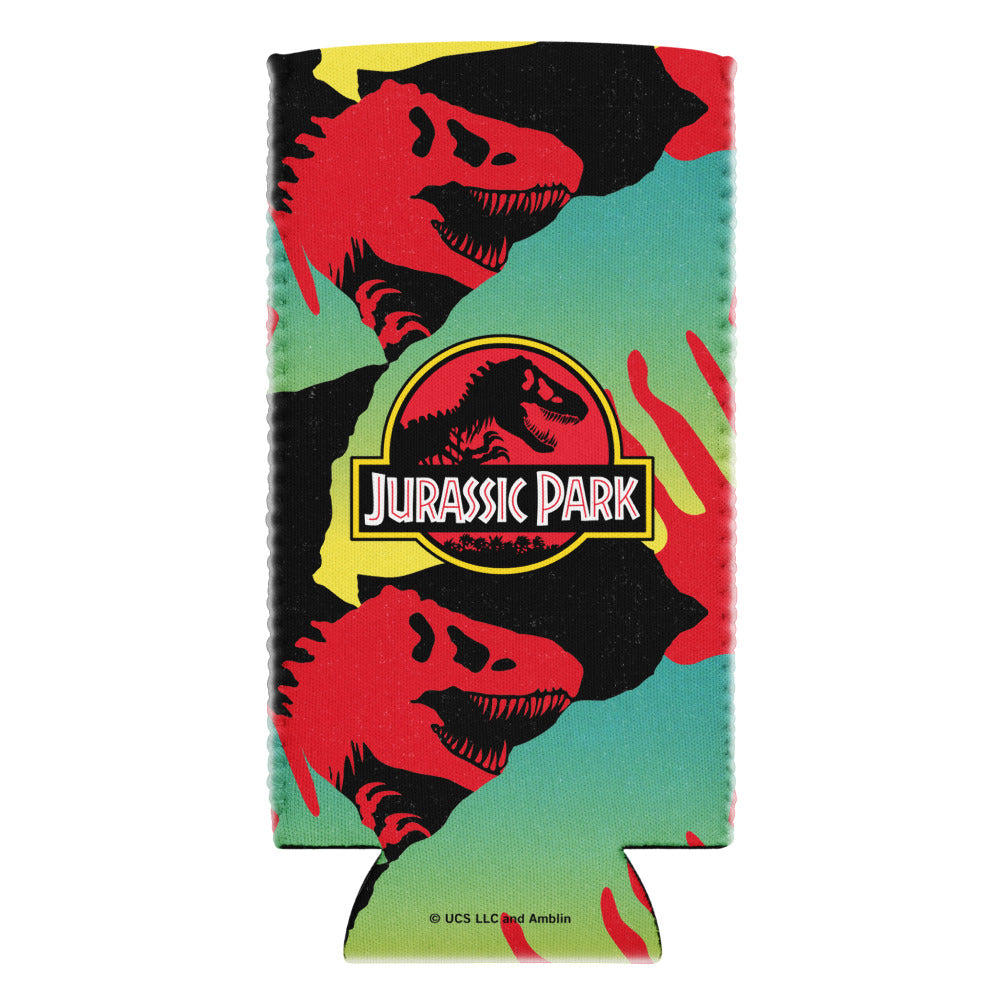 Jurassic Park Logo Pattern Can Cooler