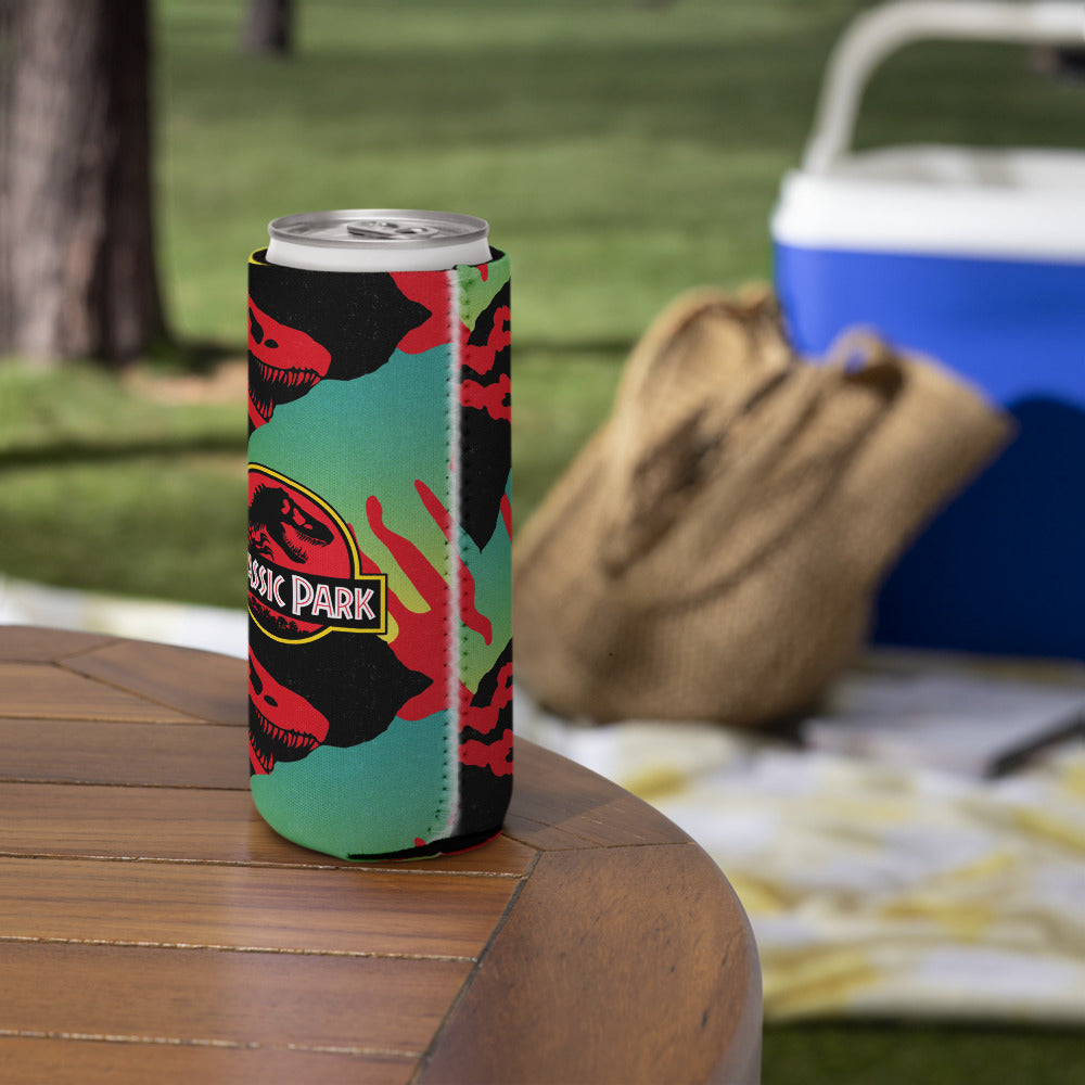 Jurassic Park Logo Pattern Can Cooler