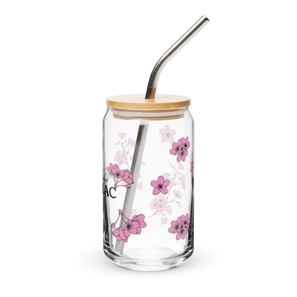 The Real Housewives of Potomac Cherry Blossom Can Shaped Glass with Lid