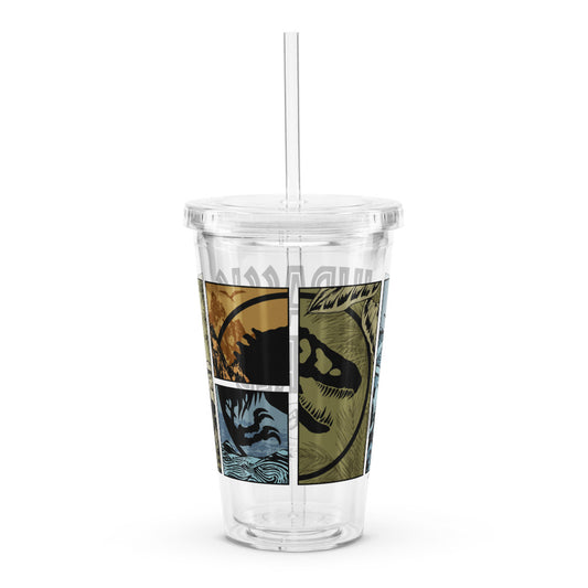 Jurassic World Clear Plastic Tumbler