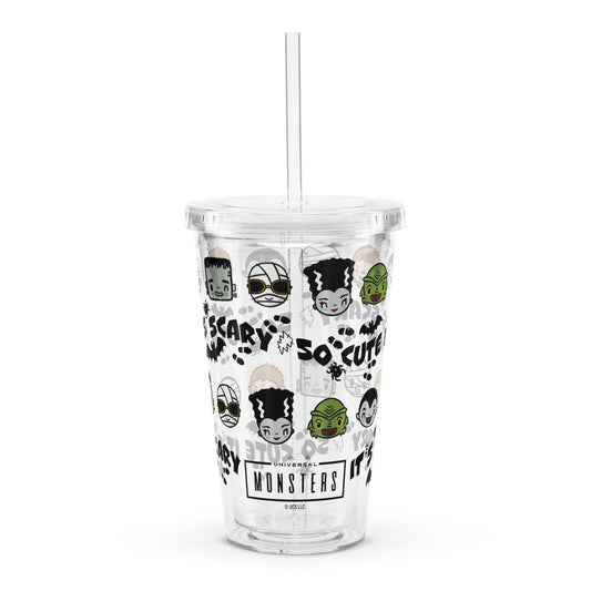 Universal Monsters So Cute It's Scary Plastic Tumbler