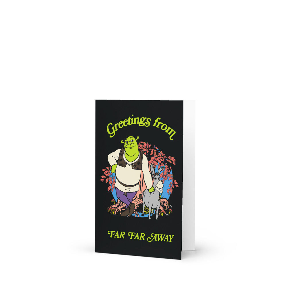 Shrek Greetings From Far Far Away Greeting Card