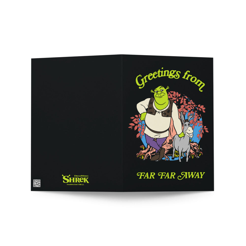 Shrek Greetings From Far Far Away Greeting Card