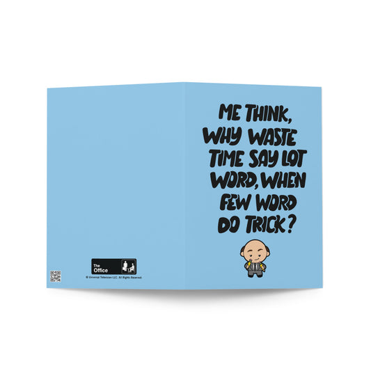 The Office Few Word Do Trick Greeting Card
