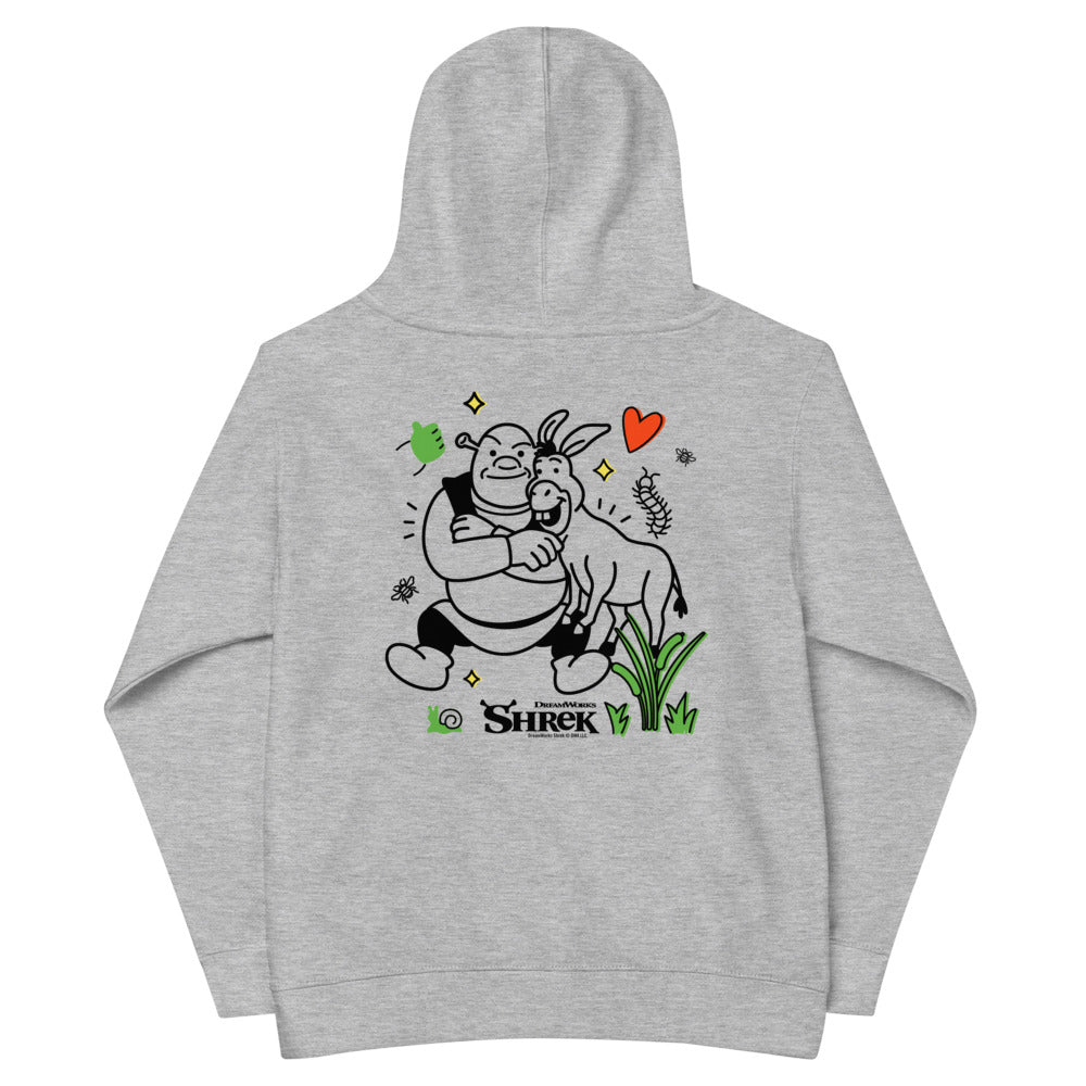 Shrek Living My Best Life Kids Hoodie