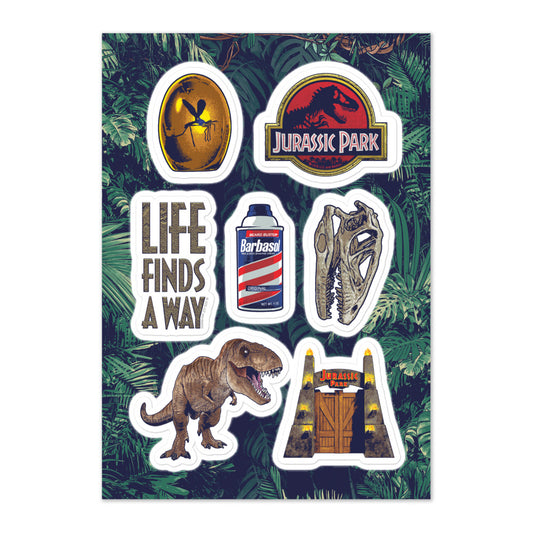 Jurassic Park Icons Sticker Sheet