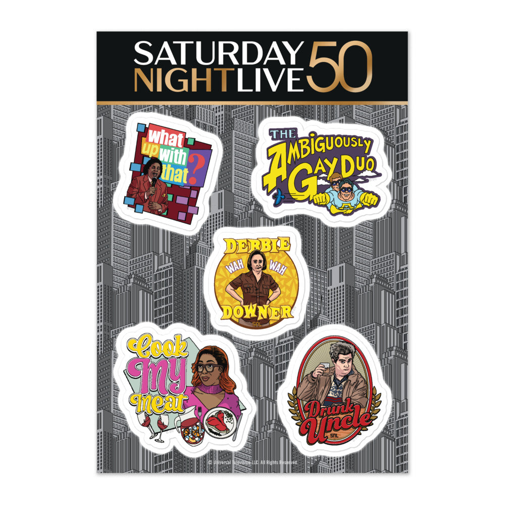 Saturday Night Live 50th Anniversary Sticker Sheet