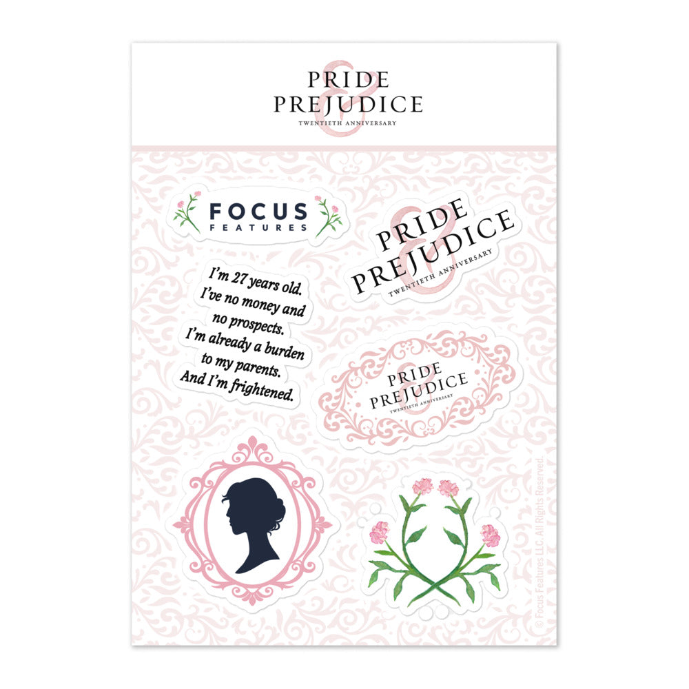 Pride & Prejudice 20th Anniversary Sticker Set