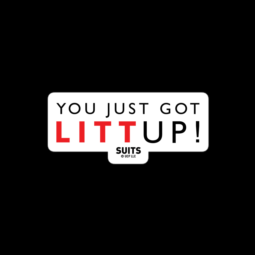 Suits Litt Up Sticker