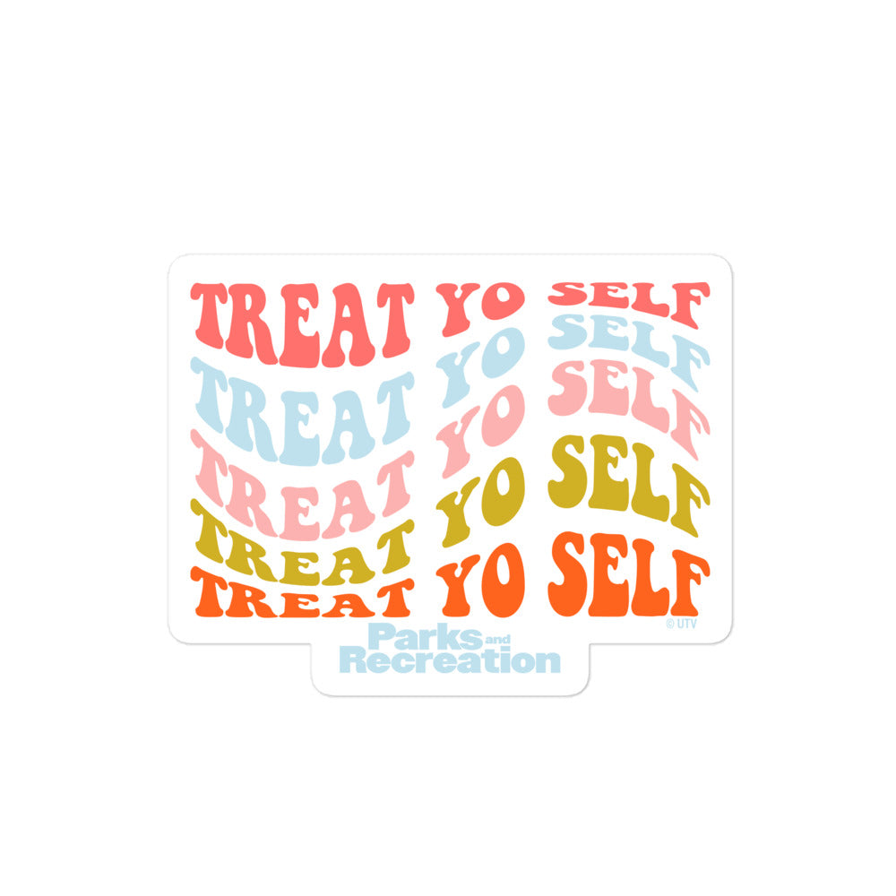 Parks and Recreation Treat Yo Self Sticker