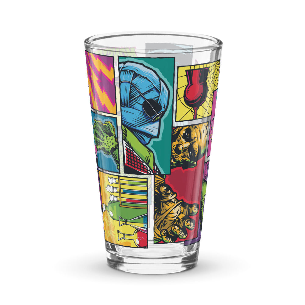 Universal Monsters Comic Book Pint Glass