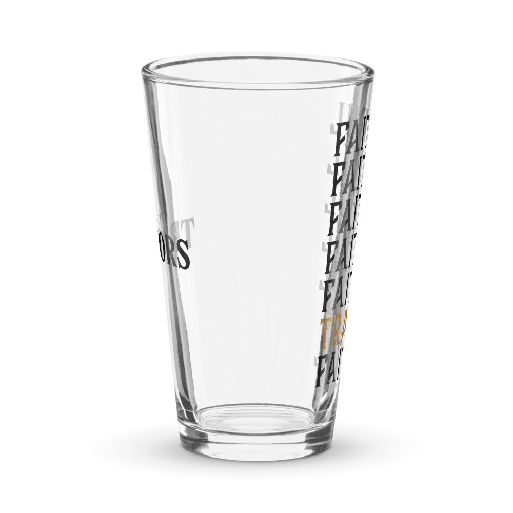 The Traitors Faithful Faithful Traitor Shaker Pint Glass