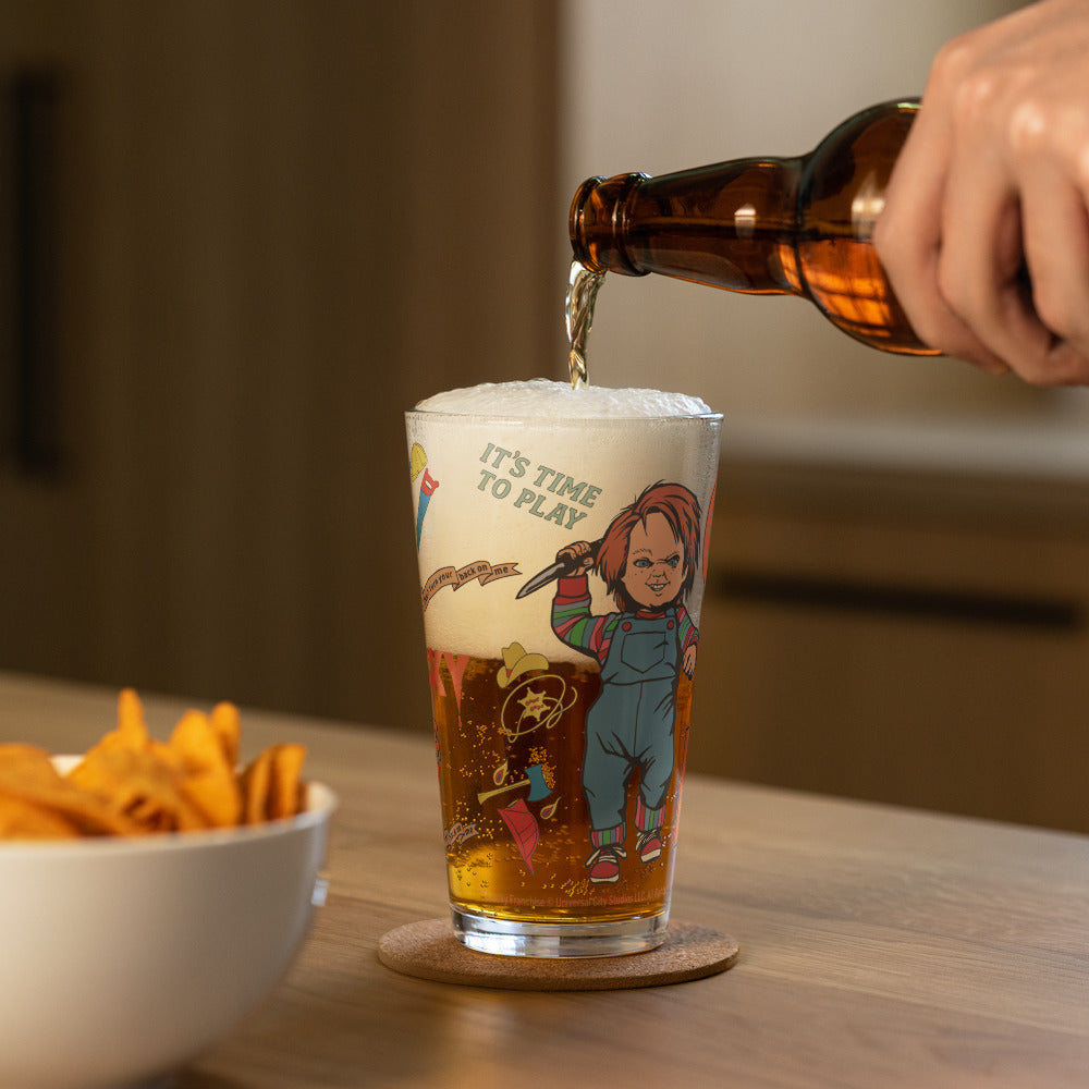 Chucky Give Me The Boy Pint Glass