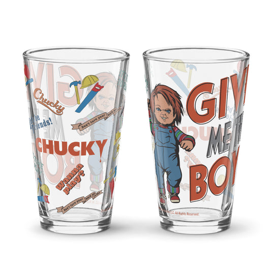 Chucky Give Me The Boy Pint Glass