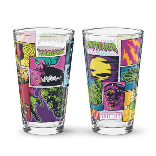 Universal Monsters Comic Book Pint Glass