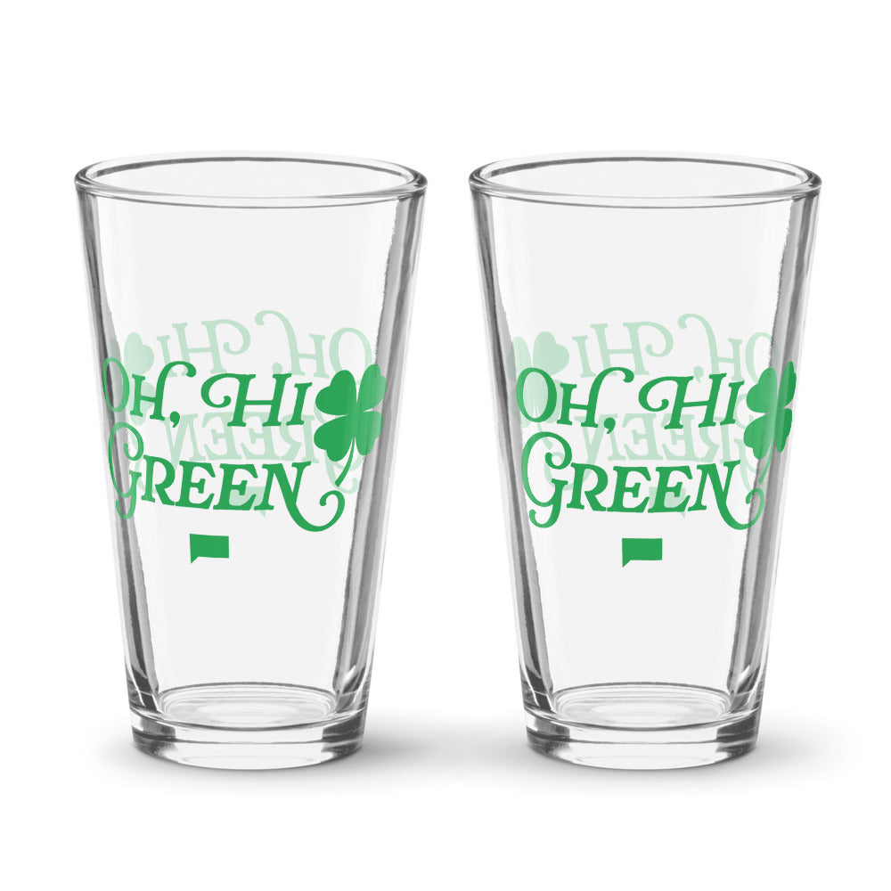 Bravo Oh, Hi Green! Pint Glass