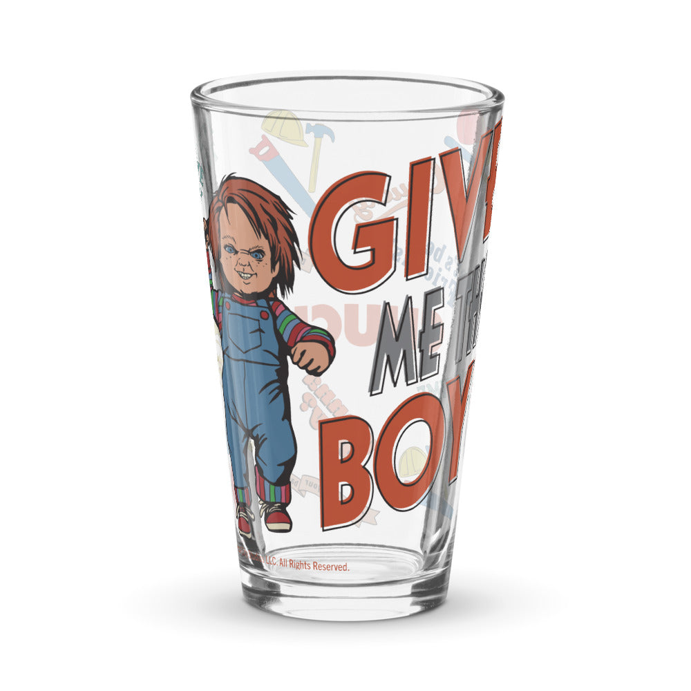 Chucky Give Me The Boy Pint Glass