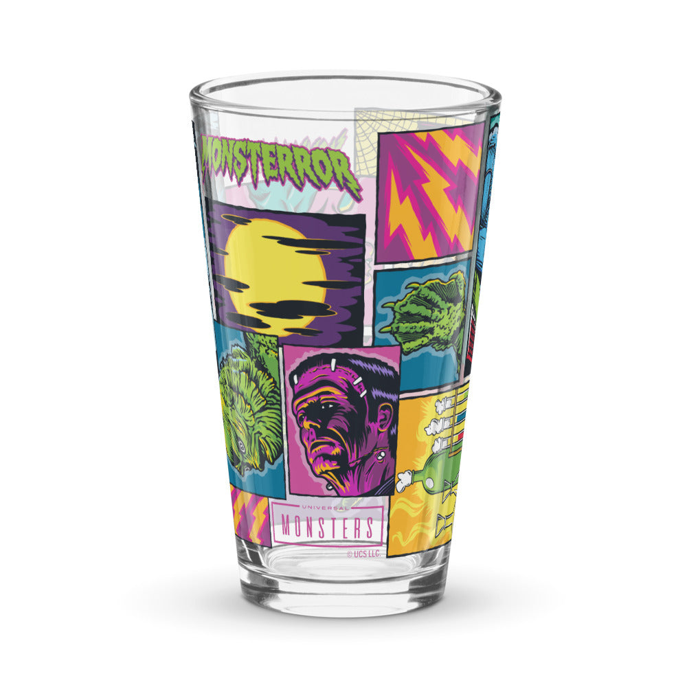 Universal Monsters Comic Book Pint Glass