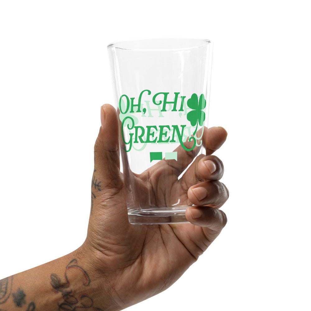 Bravo Oh, Hi Green! Pint Glass