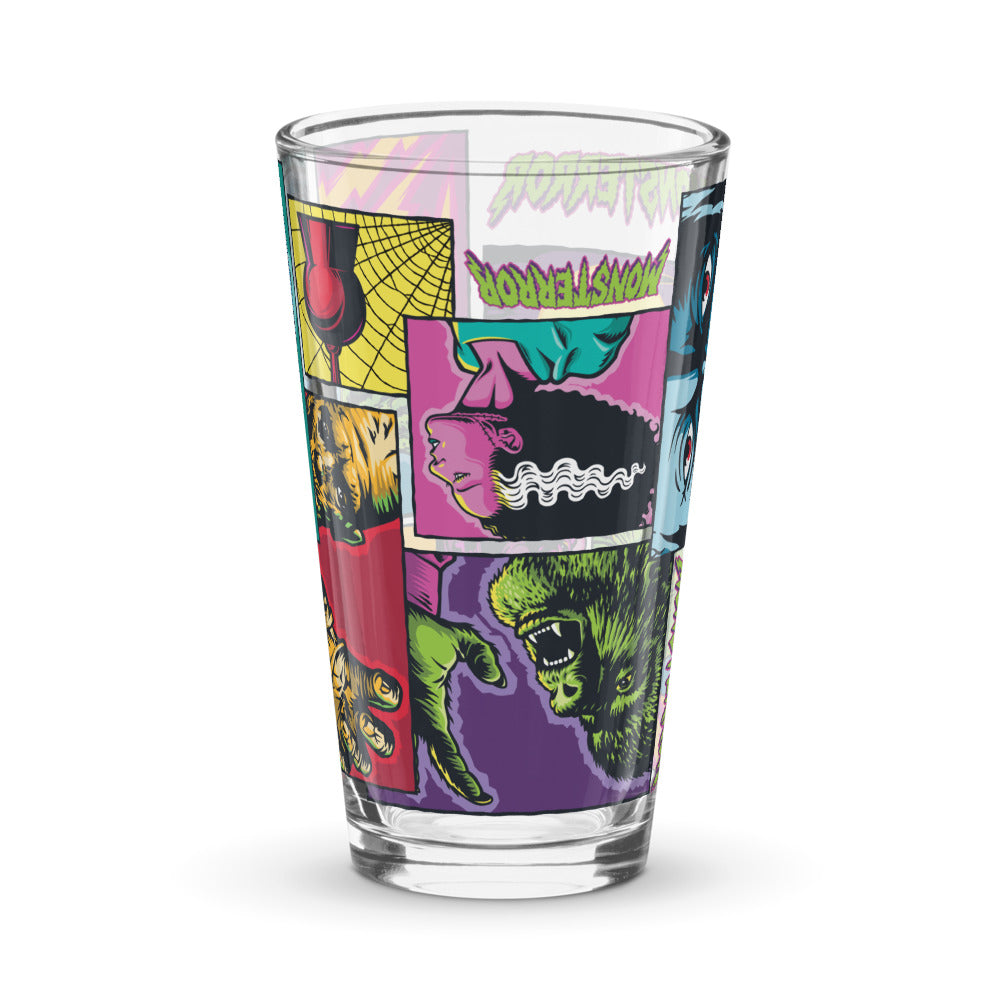 Universal Monsters Comic Book Pint Glass