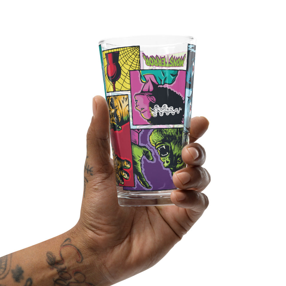 Universal Monsters Comic Book Pint Glass