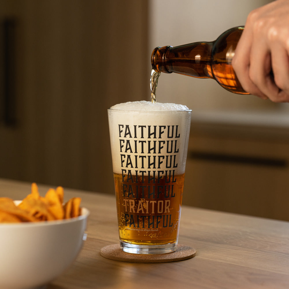 The Traitors Faithful Faithful Traitor Shaker Pint Glass