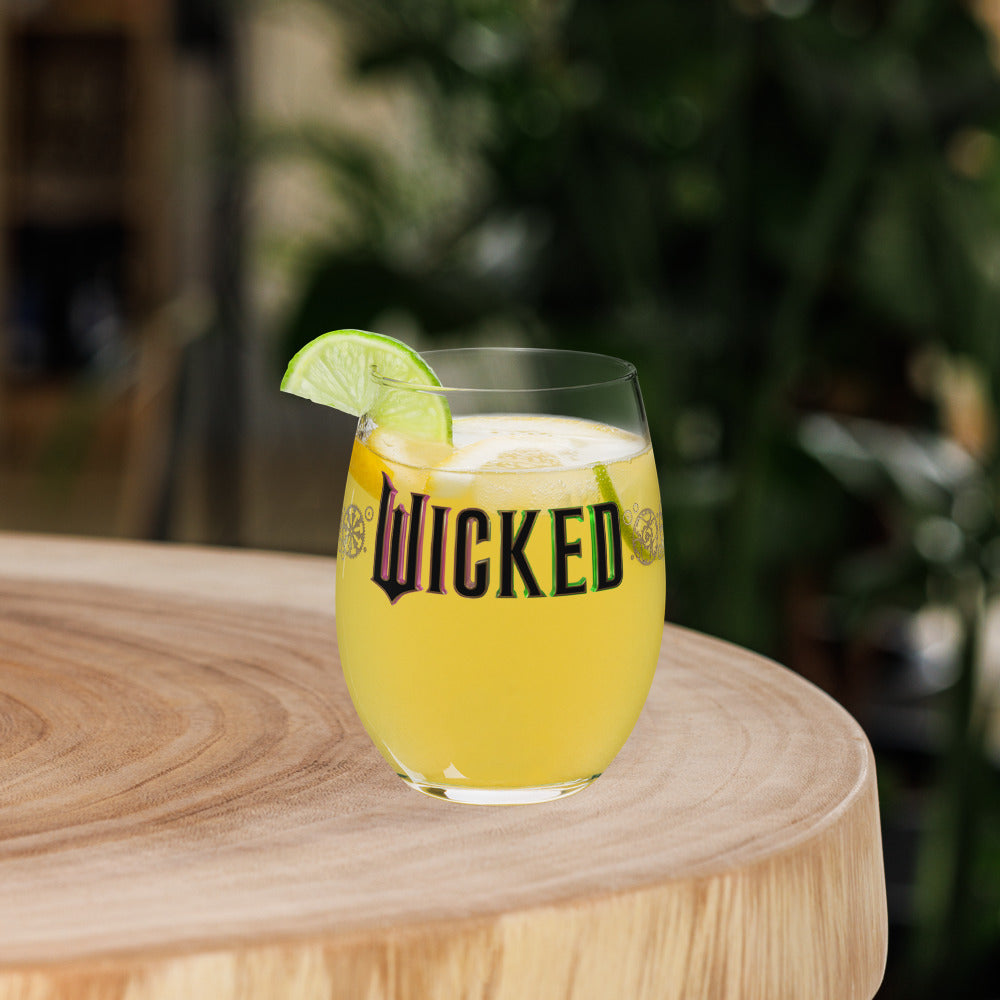 Wicked Logo Stemless Wine Glass