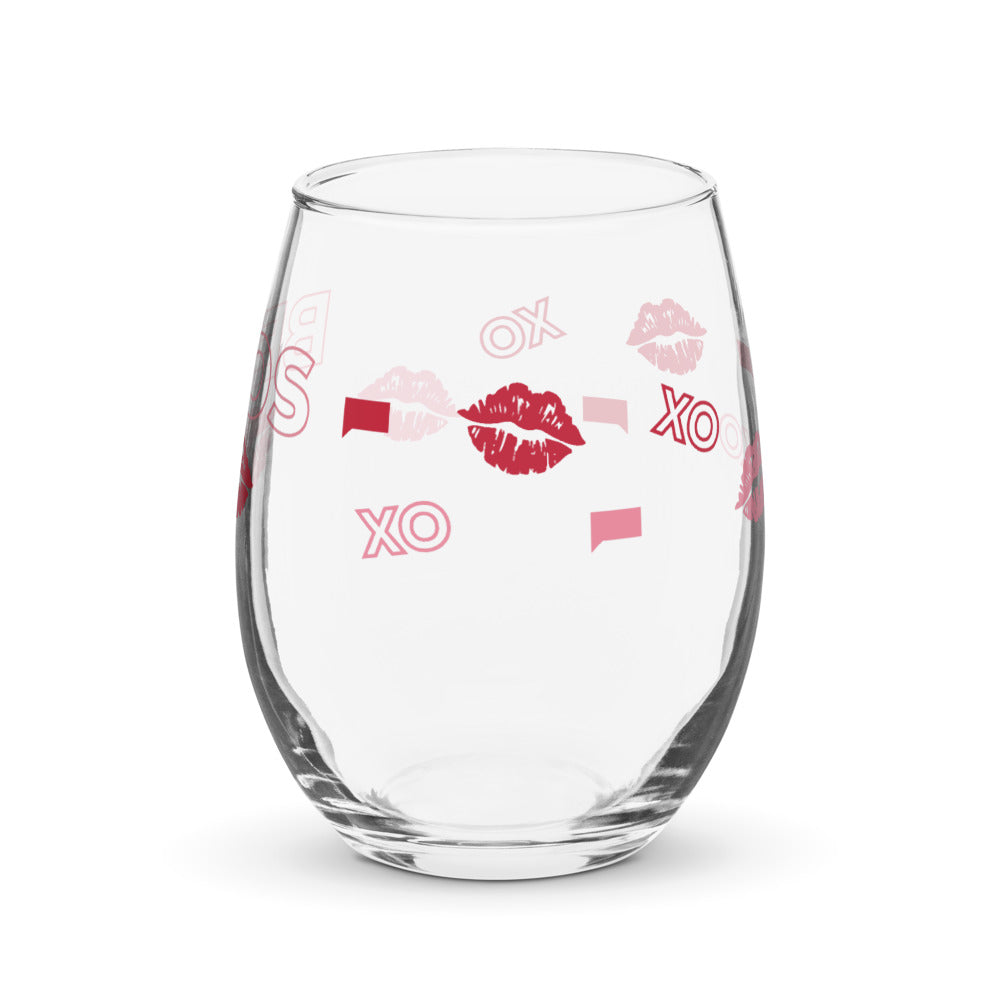 The Real Housewives of Salt Lake City Besos Stemless Wine Glass