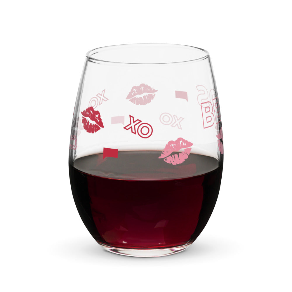 The Real Housewives of Salt Lake City Besos Stemless Wine Glass